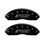 MGP 4 Caliper Covers Engraved Front & Rear Gen 5/RS Black finish silver ch thumbnail 3