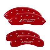 MGP 4 Caliper Covers Engraved Front & Rear Gen 5/RS Red finish silver ch thumbnail 4