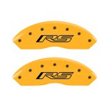 MGP 4 Caliper Covers Engraved Front & Rear Gen 5/RS Yellow finish black ch thumbnail 5
