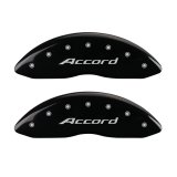MGP 4 Caliper Covers Engraved Front Accord Engraved Rear Accord Black finish silver ch thumbnail 4