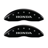 MGP 4 Caliper Covers Engraved Front Honda Engraved Rear H Logo Black finish silver ch thumbnail 7