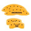 MGP 4 Caliper Covers Engraved Front Honda Engraved Rear H Logo Yellow finish black ch thumbnail 8