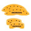 MGP 4 Caliper Covers Engraved Front & Rear Honda Yellow finish black ch thumbnail 8