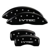 MGP 4 Caliper Covers Engraved Front & Rear i-Vtec Black finish silver ch thumbnail 3