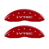 MGP 4 Caliper Covers Engraved Front & Rear i-Vtec Red finish silver ch thumbnail 4