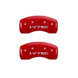 MGP 4 Caliper Covers Engraved Front & Rear i-Vtec Red finish silver ch thumbnail 8