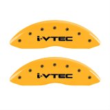 MGP 4 Caliper Covers Engraved Front & Rear i-Vtec Yellow finish black ch thumbnail 1