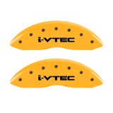MGP 4 Caliper Covers Engraved Front & Rear i-Vtec Yellow finish black ch thumbnail 5