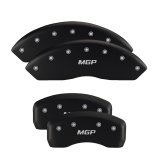 MGP 4 Caliper Covers Engraved Front Lincoln Engraved Rear MKX Red finish silver ch thumbnail 7