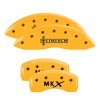 MGP 4 Caliper Covers Engraved Front Lincoln Engraved Rear MKX Yellow finish black ch thumbnail 8