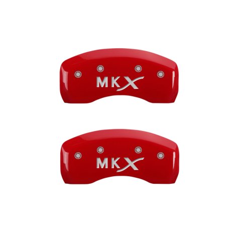 MGP 4 Caliper Covers Engraved Front Lincoln Engraved Rear MKX Yellow finish black ch thumbnail 9