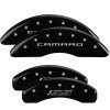 MGP 4 Caliper Covers Engraved Front Gen 5/Camaro Engraved Rear Gen 5/SS Black finish silver ch thumbnail 8