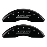 MGP 4 Caliper Covers Engraved Front & Rear Gen 5/SS Black finish silver ch thumbnail 1