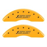 MGP 4 Caliper Covers Engraved Front & Rear Gen 5/SS Yellow finish black ch thumbnail 1