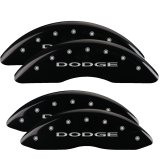 MGP 4 Caliper Covers Engraved Front & Rear With out stripes/Dodge Black finish silver ch thumbnail 7