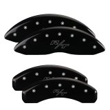 MGP 4 Caliper Covers Engraved Front & Rear Vintage Style/RT Black finish silver ch thumbnail 3