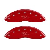 MGP 4 Caliper Covers Engraved Front & Rear Vintage Style/RT Red finish silver ch thumbnail 7