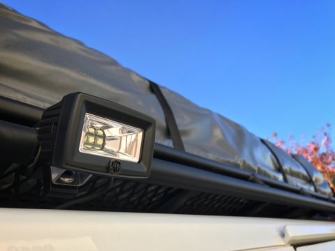 KC HiLiTES C-Series C2 LED 2in. Backup Area Flood Light 20w (Single) - Black thumbnail 7