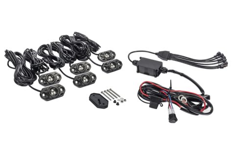 KC HiLiTES C-Series RGB LED Rock Light Kit (Incl. Wiring) - Set of 6 thumbnail 2