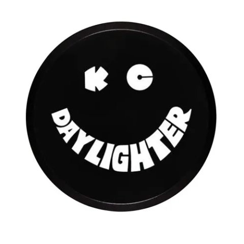 KC HiLiTES 6in. Round Hard Cover for Daylighter/SlimLite/Pro-Sport (Single) - Black w/White Smile thumbnail 5