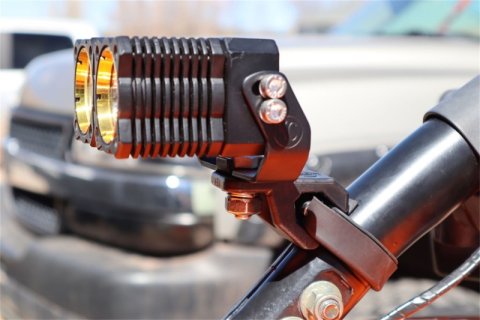 KC HiLiTES Universal 40 Deg. A-Pillar Tube Clamp Light Mount (1.5-2in. Diameter Bars) - Pair thumbnail 4