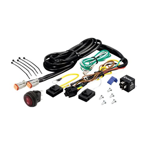 KC HiLiTES Wiring Harness w/40 AMP Relay & LED Rocker Switch (Up to 2 - 130w Lights) thumbnail 1