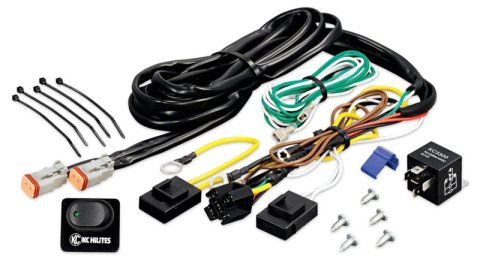KC HiLiTES Wiring Harness w/40 AMP Relay & LED Rocker Switch (Up to 2 - 130w Lights) thumbnail 2