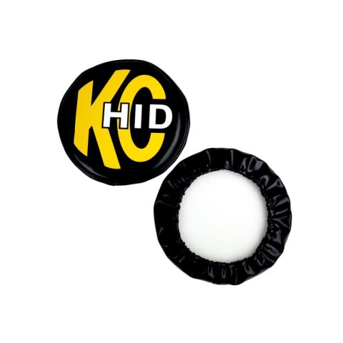 KC HiLiTES 8in. Round Soft Cover HID (Pair) - Black w/Yellow Brushed KC Logo thumbnail 7