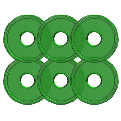 KC HiLiTES Cyclone V2 LED - Replacement Lens - Green - 6-PK thumbnail 1
