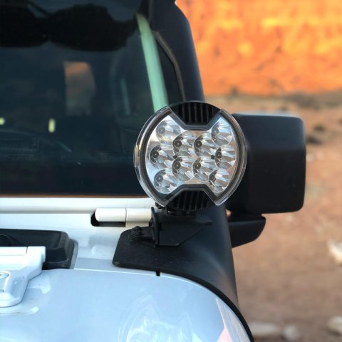 KC HiLiTES 6in. Light Shield for SlimLite LED - Clear thumbnail 4