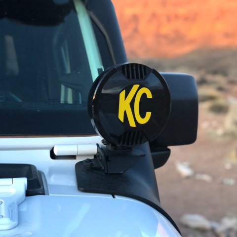 KC HiLiTES 6in. Light Shield / Hard Cover for SlimLite LED - Black thumbnail 5
