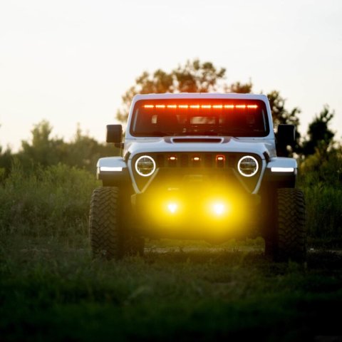 KC HiLiTES FLEX ERA 3 Dual Mode SAE Fog Lights - 2-Light Master Kit for Jeep Aftermarket Bumpers thumbnail 4