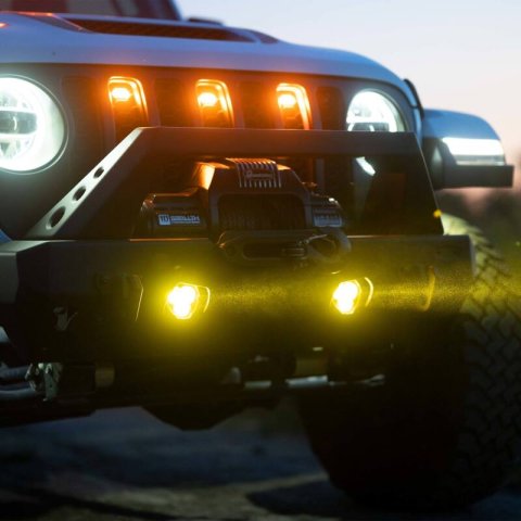 KC HiLiTES FLEX ERA 3 Dual Mode SAE Fog Lights - 2-Light Master Kit for Jeep Aftermarket Bumpers thumbnail 6