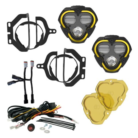 KC HiLiTES FLEX ERA 3 Dual Mode SAE Fog Lights - 2-Light Master Kit for Jeep JL/JT Sport Bumpers thumbnail 3