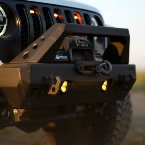 KC HiLiTES FLEX ERA 3 Dual Mode SAE Fog Lights - 2-Light Master Kit for Jeep JK/JL/JT Steel Bumpers thumbnail 6