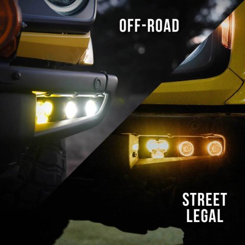 KC HiLiTES 2021+ Ford Bronco FLEX ERA 3 Dual Mode SAE Fog Light Pocket Kit thumbnail 7