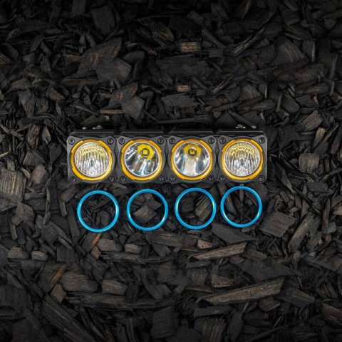KC HiLiTES FLEX ERA LED Light Bar Bezel Kit for 10in. Segments - Blue thumbnail 6