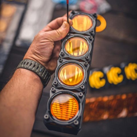 KC HiLiTES FLEX ERA LED Light Bar Bezel Kit for 10in. Segments - Gloss Black thumbnail 5