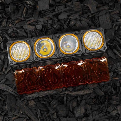 KC HiLiTES FLEX ERA LED Light Bar 10in. Light Shield - Amber (SHIELD ONLY) thumbnail 4