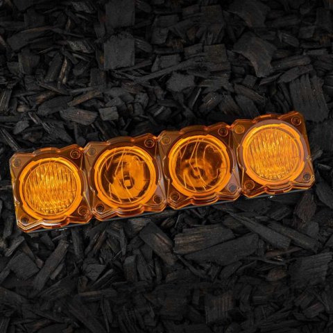 KC HiLiTES FLEX ERA LED Light Bar 10in. Light Shield - Amber (SHIELD ONLY) thumbnail 5