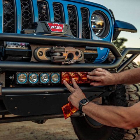 KC HiLiTES FLEX ERA LED Light Bar 10in. Light Shield - Amber (SHIELD ONLY) thumbnail 8