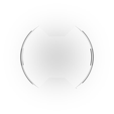 KC HiLiTES SlimLite 8in. LED Light Shield (Shield Only) - Clear thumbnail 1