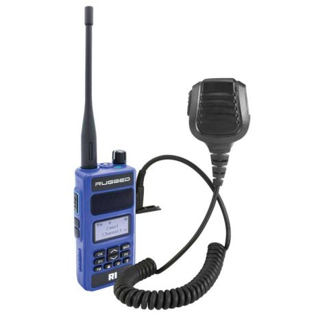 Rugged Radios BUNDLE - Rugged R1 - Business Band Two Way Handheld Radio - with Hand Mic thumbnail 1