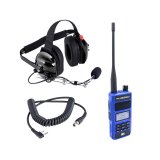 Rugged Radios Crew Chief - H42 Spotter Headset and Rugged Handheld Radio Package - Blue thumbnail 2