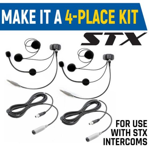 Rugged Radios Rear Seat Expansion Kit w/ Helmet Kits or Headsets /AlphaBass Headset - Over the Head