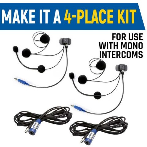 Rugged Radios Rear Seat Expansion Kit w/ Helmet Kits or Headsets/AlphaBass Headset - Behind the Head thumbnail 2