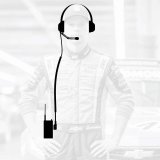 Rugged Radios Crew Chief - H42 Spotter Headset and Rugged Handheld Radio Package - Black thumbnail 1