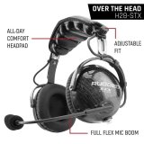 Rugged Radios AlphaBass Carbon Fiber Headset for STEREO and OFFROAD Intercoms Behind The Head thumbnail 1