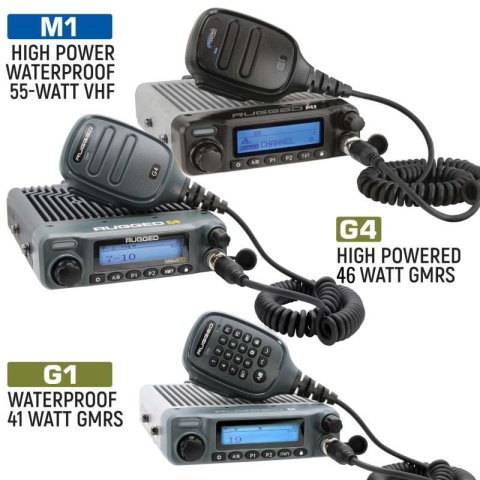 Rugged Radios Ford Raptor Two-Way Mobile Radio Kit 55 Watt M1-V - Business Band VHF thumbnail 1