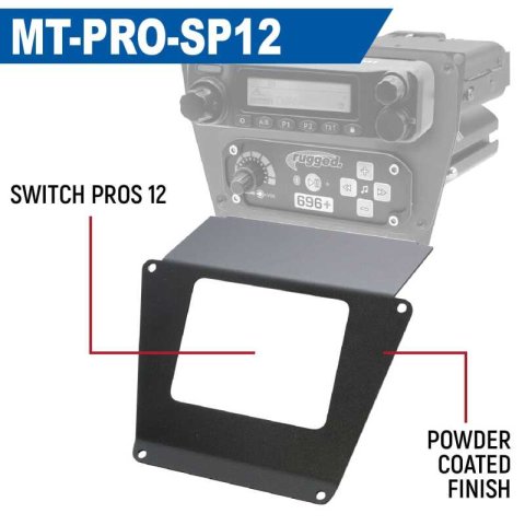 Rugged Radios Polaris RZR PRO XP/Turbo R/PRO R Dash Mount Radio and Intercom - SPOD Switch Panel